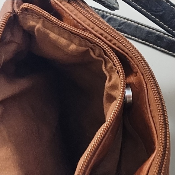 Saddle Brown & Dark Brown & a Burgundy Black Crossbody/Bag 2 bags - Picture 7 of 16